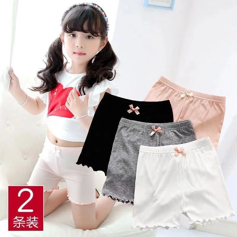 女童安全裤夏季防走光莫代尔小女孩薄款三分保险裤中小童打底短裤