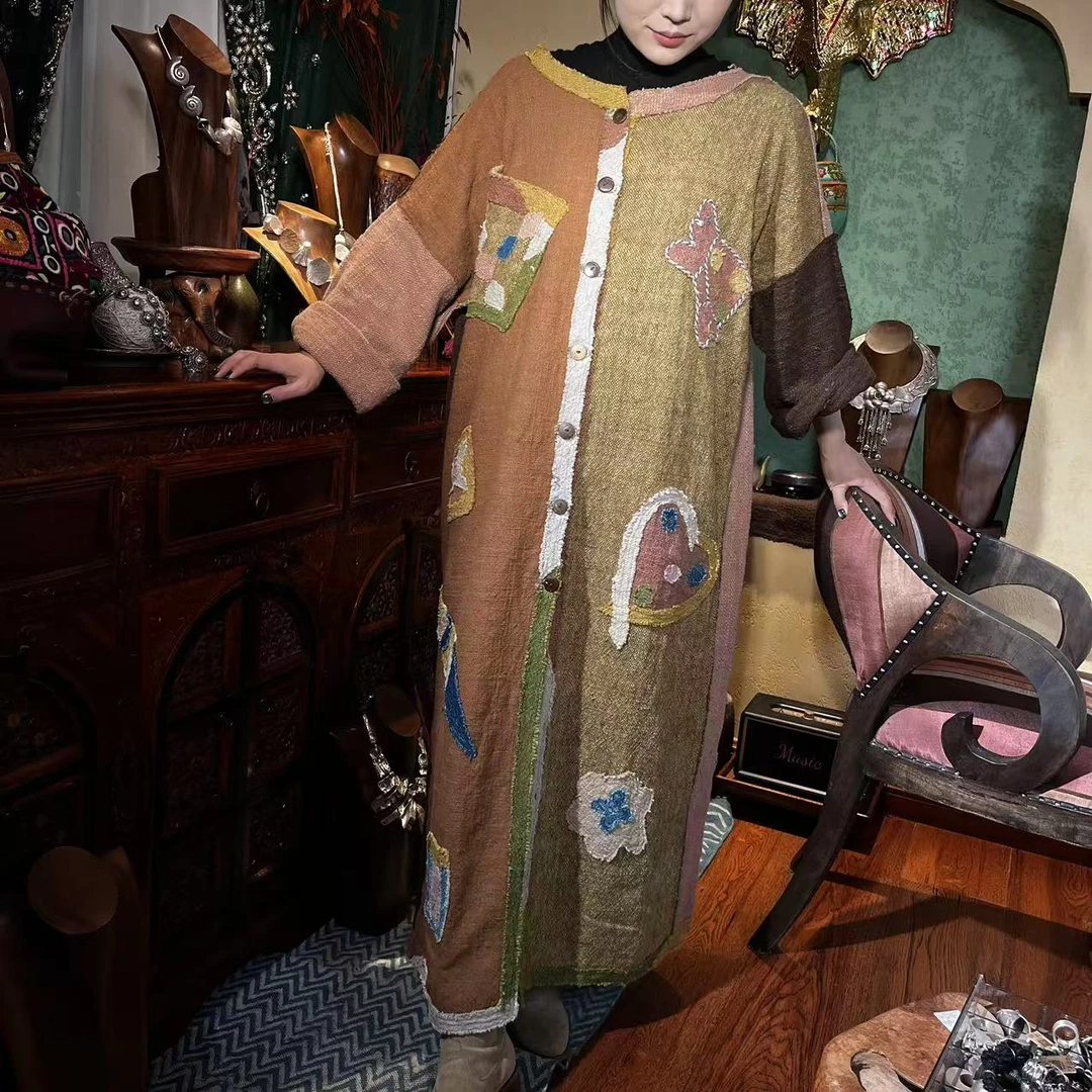 【泰云匠】泰国手搓棉卡通袍子风衣