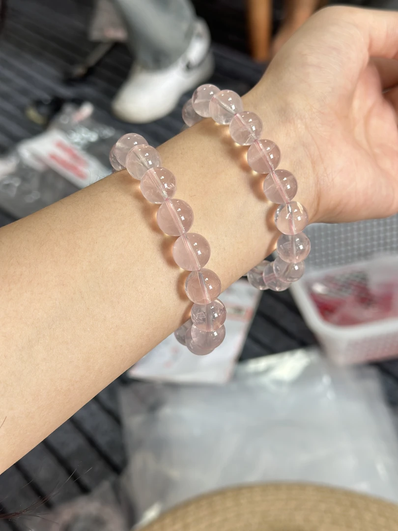 天然粉水晶手串 多样性发一 G622