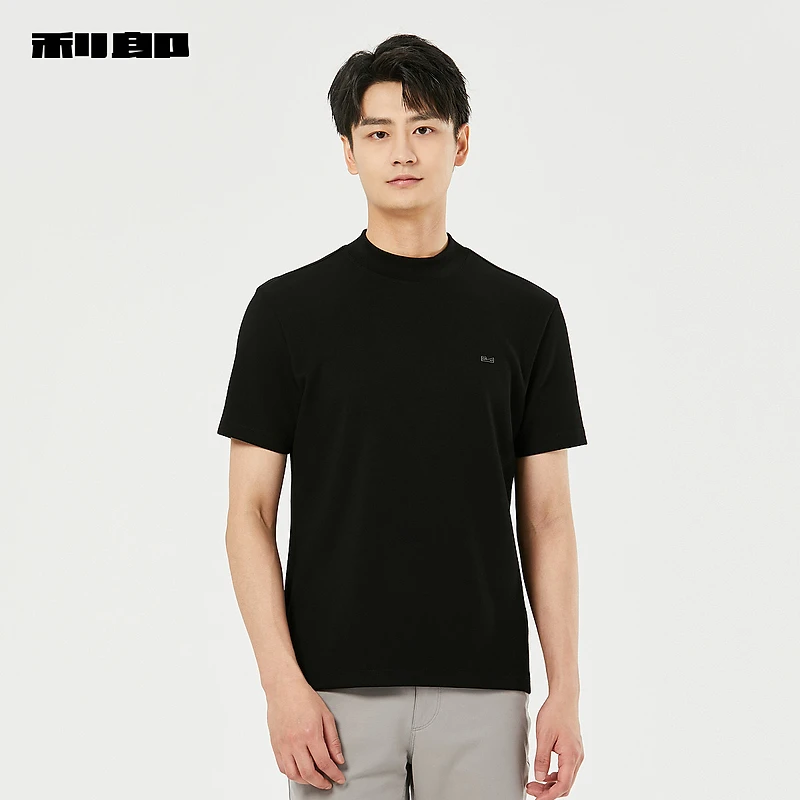 【商场同款】利郎官方 短袖T恤2024秋半高领上衣24QTX6051Y/2Y