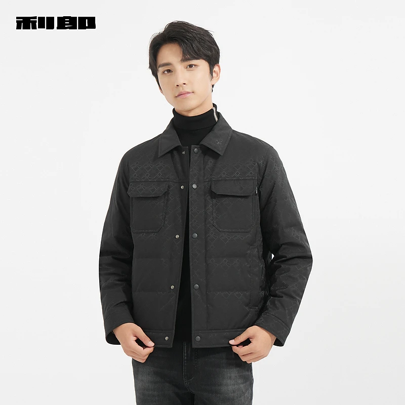 【商场同款】利郎官方 轻薄羽绒服男士2024冬季外套24DBR0021/2Y