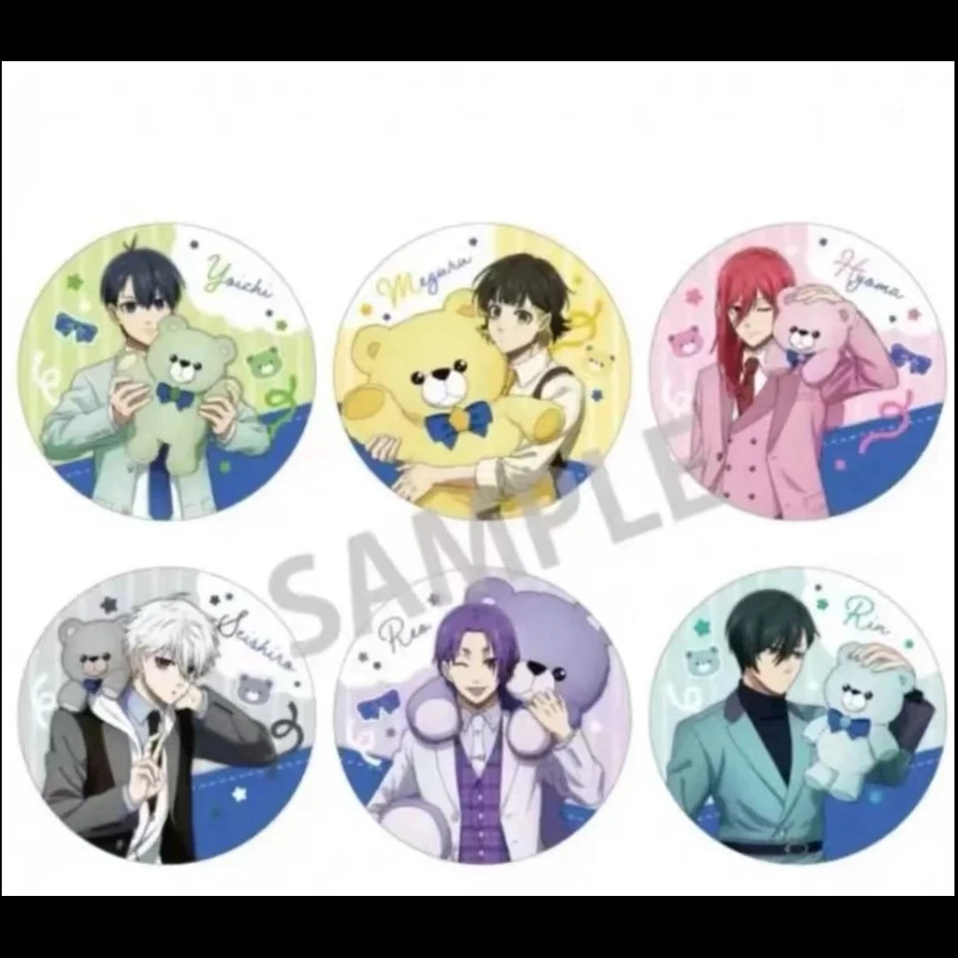 蓝锁泰迪熊aj2024限定75mm大吧唧徽章【拆包】