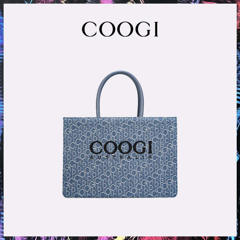 COOGI牛仔提花大号托特包高级旅行手提包送老婆送女友 C335218503