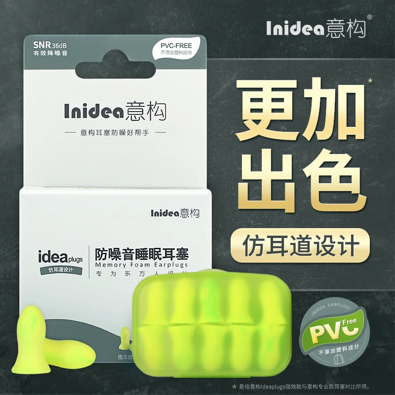 意构睡觉隔音强效防噪音车间用耳机强力防吵静音防呼噜声学习专用