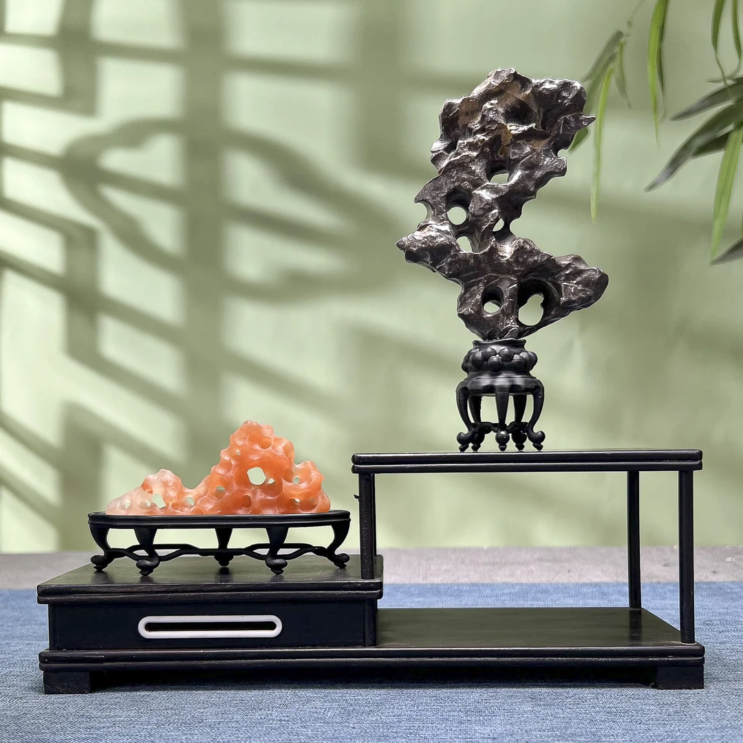 小石头高10-17cm微型青州玲珑石茶桌面摆件求珍悟石奇石手把件B2