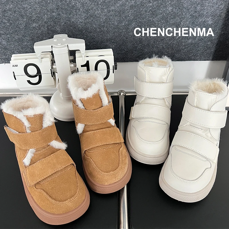 辰辰妈【小火炉】秋冬男女童时尚百搭保暖儿童高帮雪地靴 23D08017