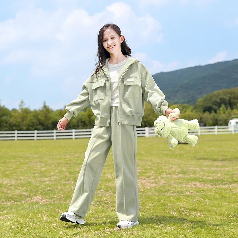 女童套装2023新款洋气秋装时髦中大童春秋款9女孩休闲两件套