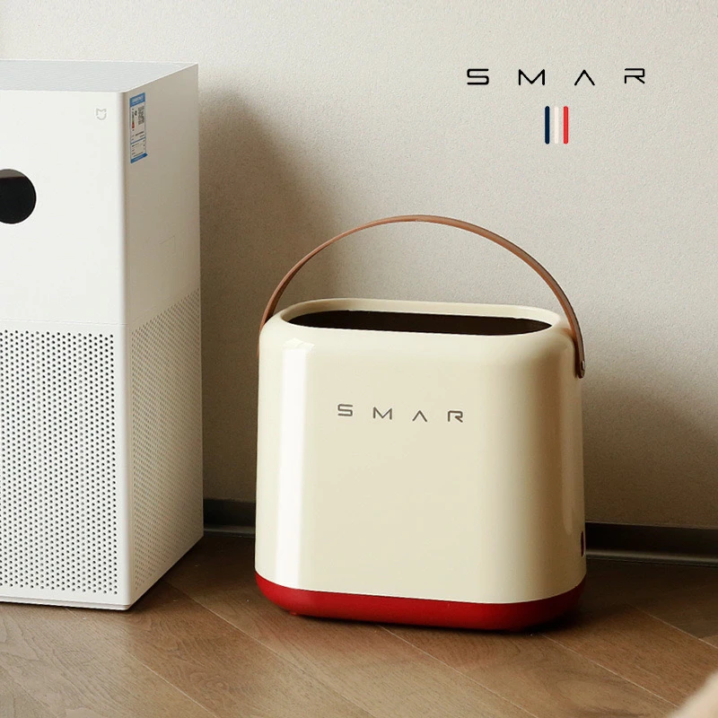 垃圾桶家用厨房客厅卫生间厕所卧室无盖手提双层12L容量简约纸篓