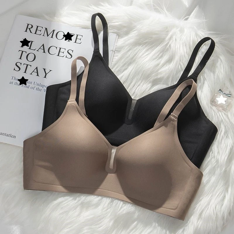 柔软透气镂空网纱吊带内衣女士小胸聚拢不空杯无痕美背心夏季薄款