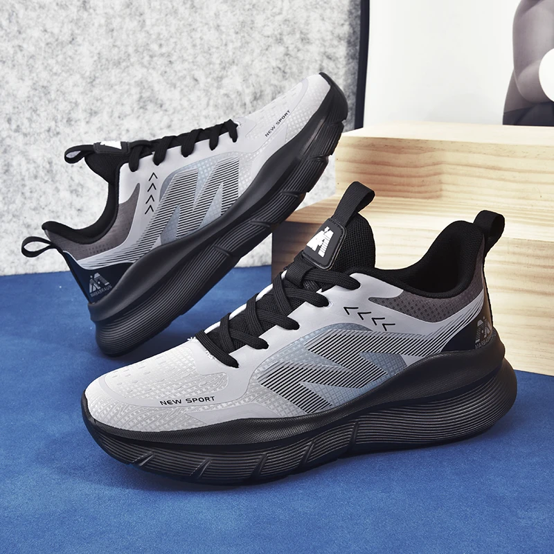 曼巴布朗专柜正品皮面秋冬季减震休闲跑步运动透气鞋25926