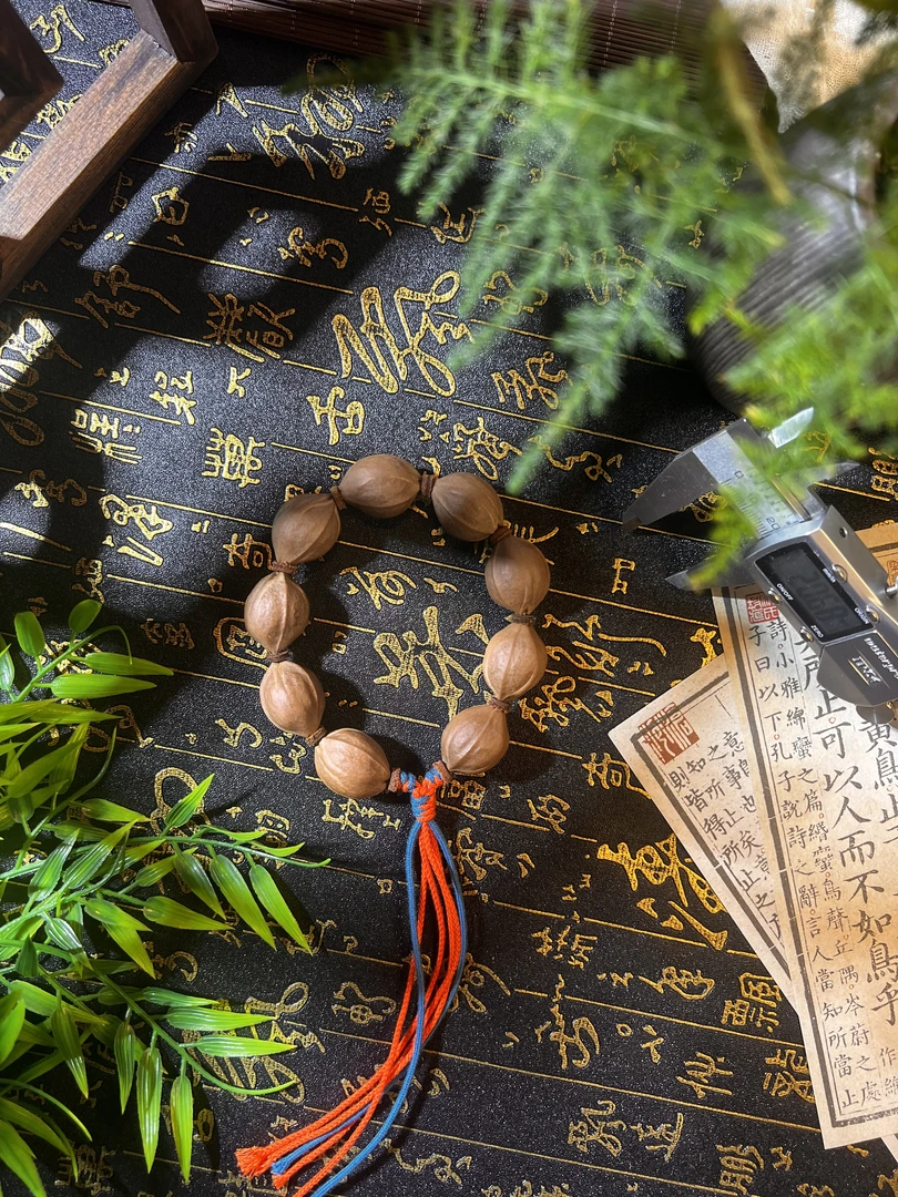 非金属木质手链 梅林铁核橄榄核20-27尺寸原皮三花