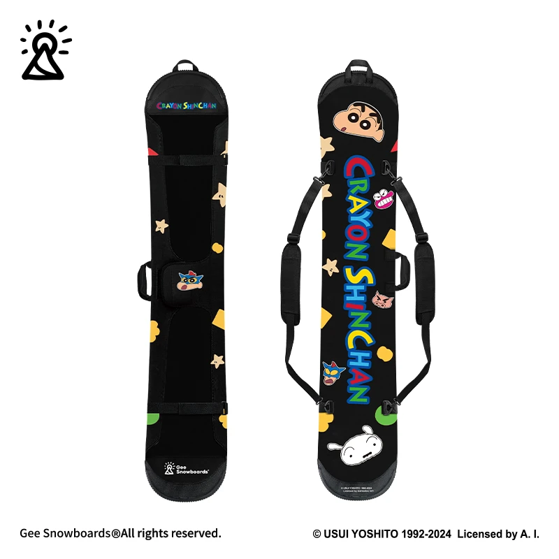 Gee snowboards蜡笔小新正版滑雪板饺子皮联名防水耐磨单板收纳包