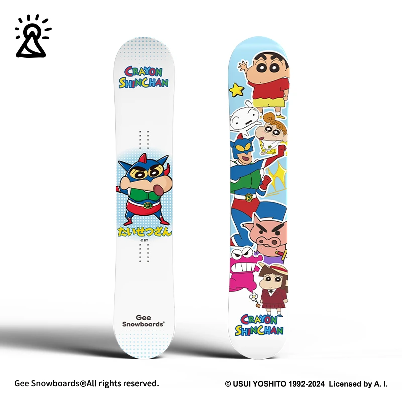 Gee snowboards蜡笔小新滑雪板正版联名动感超人单板全能板