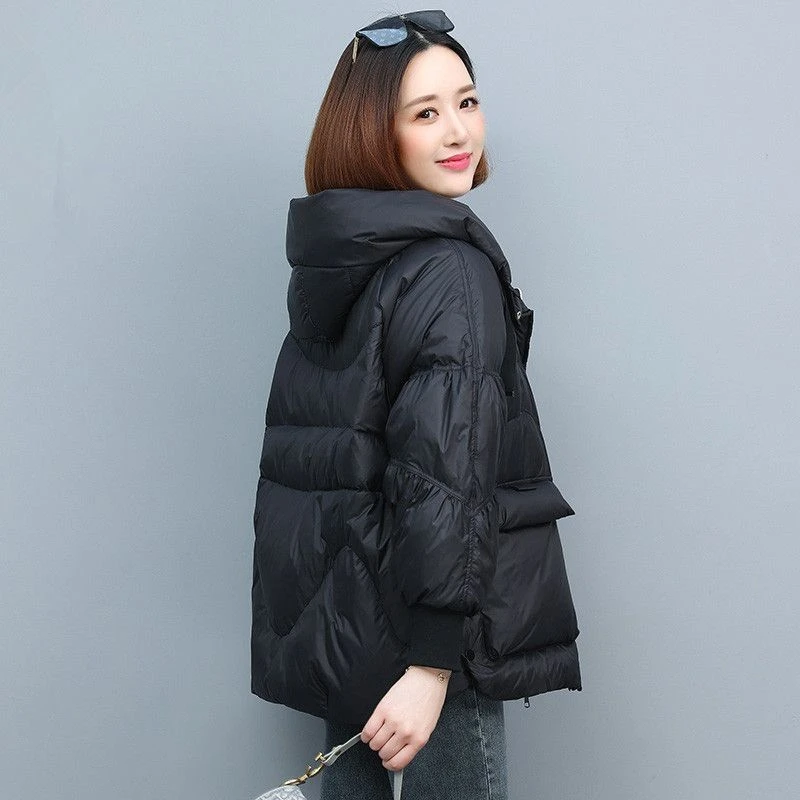 波司豋羽绒服女2023年冬季新款妈妈大码短款棉袄流行爆款冬装羽绒