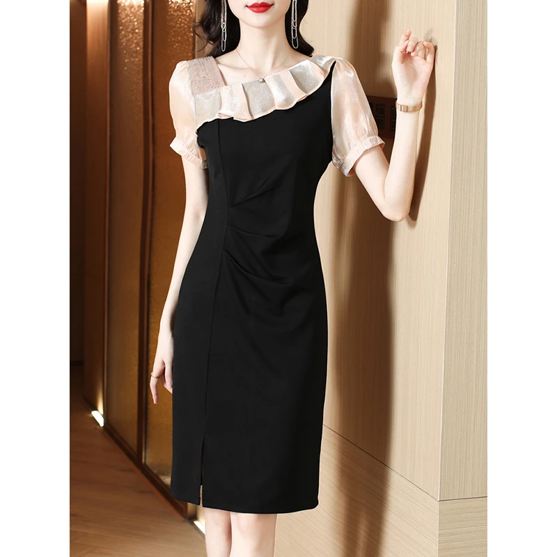 高级感连衣裙女士2024新款夏季设计感小众气质小个子包臀裙子9770
