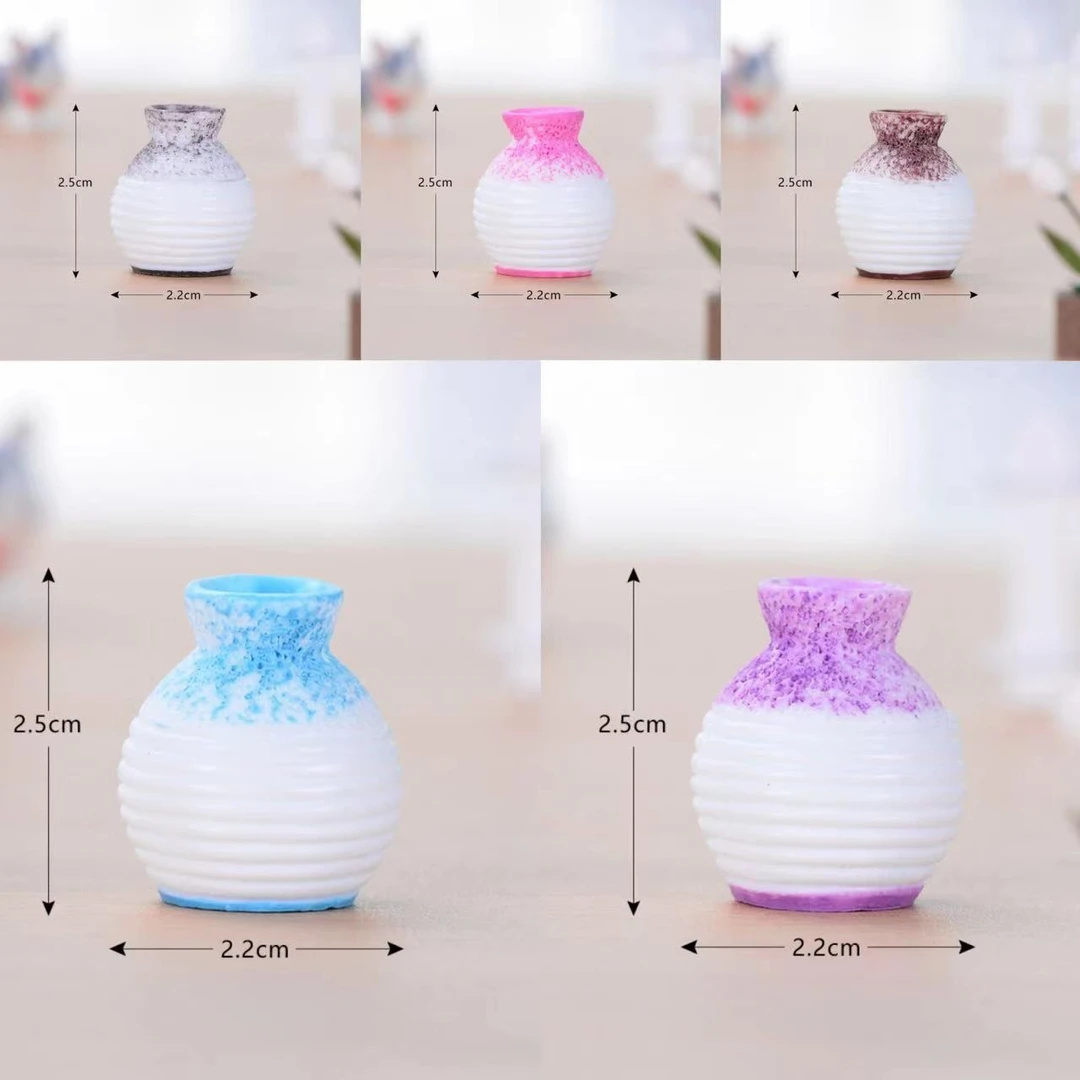 有文精选 迷你小花瓶（拇指瓶配套胶点） 手工DIY制作材料包