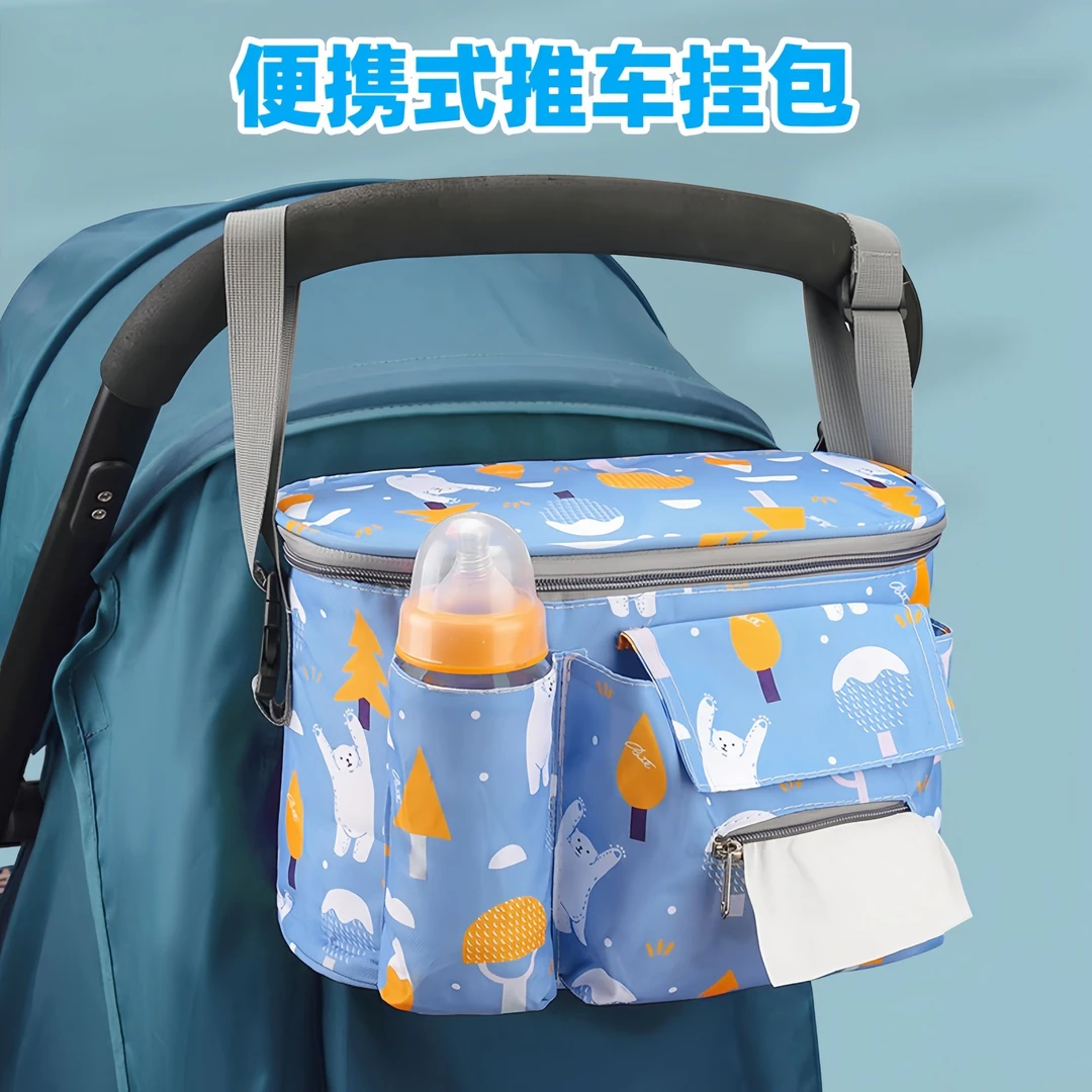 婴儿车挂包宝宝手推车挂钩多功能童车收纳储物袋置物篮架溜娃神器