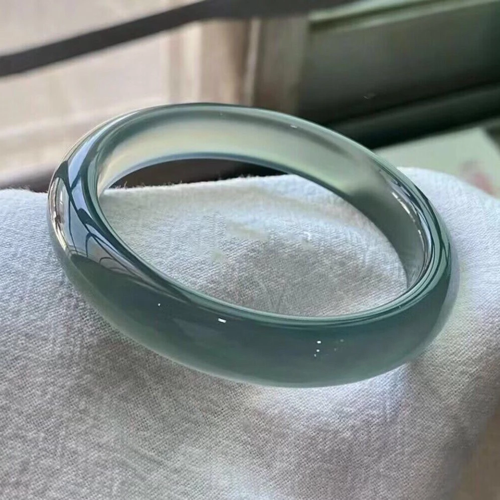 DS976库里南冰透玉髓手镯女款玉镯贵妃镯女款正装纯欲风(多样发)