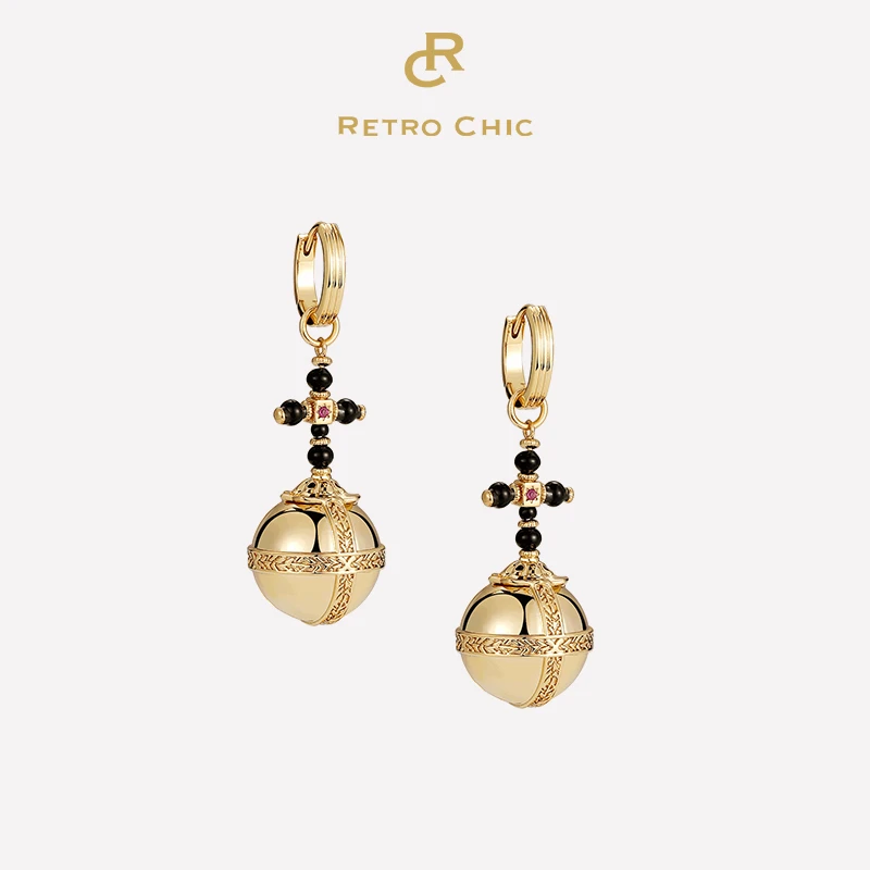 铜合金耳饰 RC RETRO CHIC 意大利复古时尚首饰 罗马圣球耳环