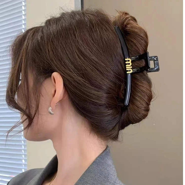 高级感抓夹马尾夹miu发夹