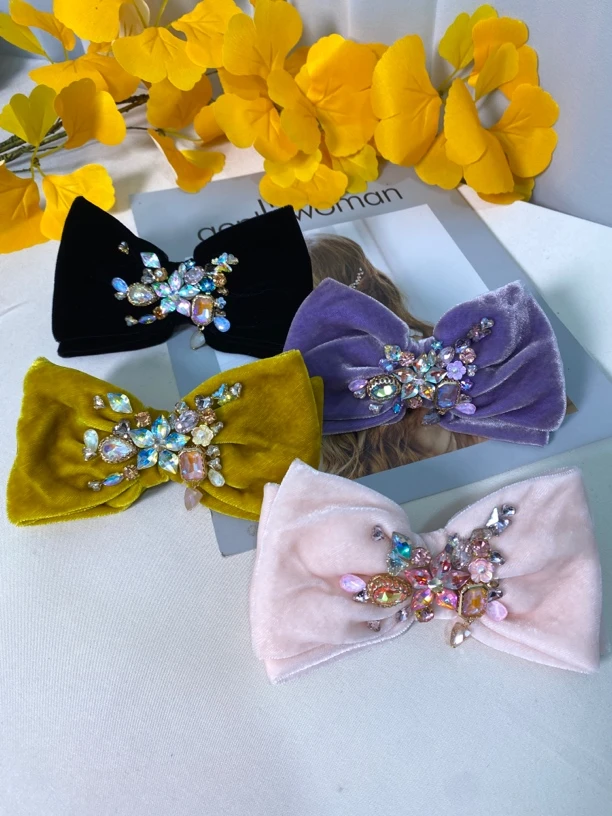 韩版重工蚕丝绒轻奢时尚发饰