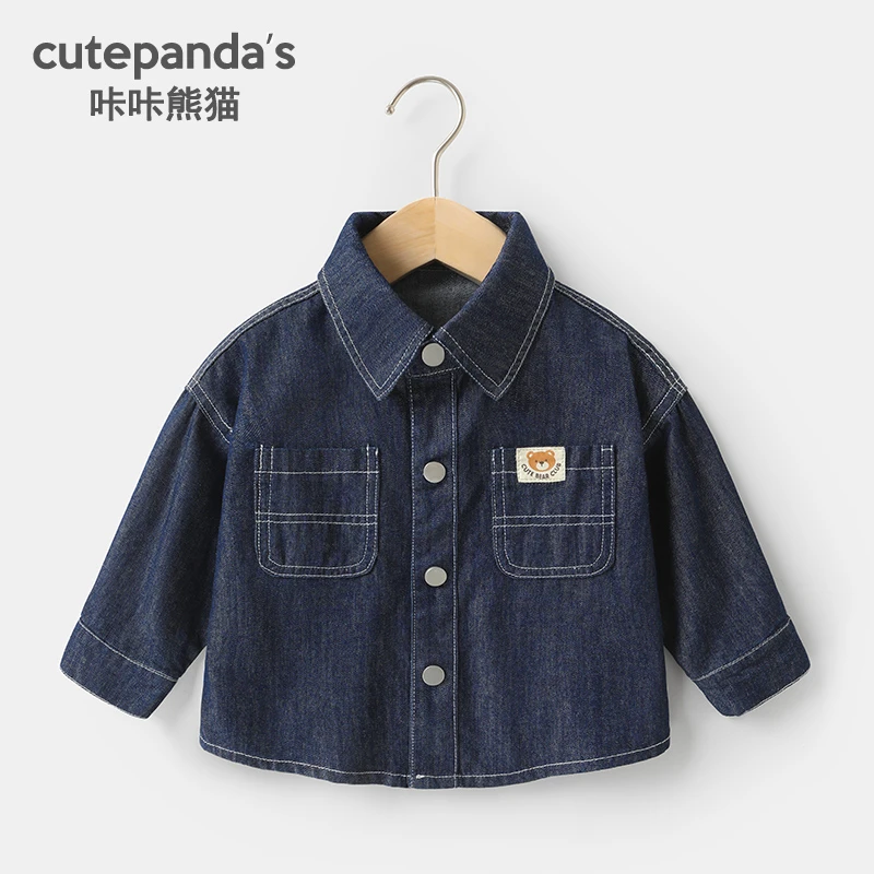 【现货】婴儿衣服长袖衬衫秋装春秋儿童男童衬衣小童上衣洋气Y8627