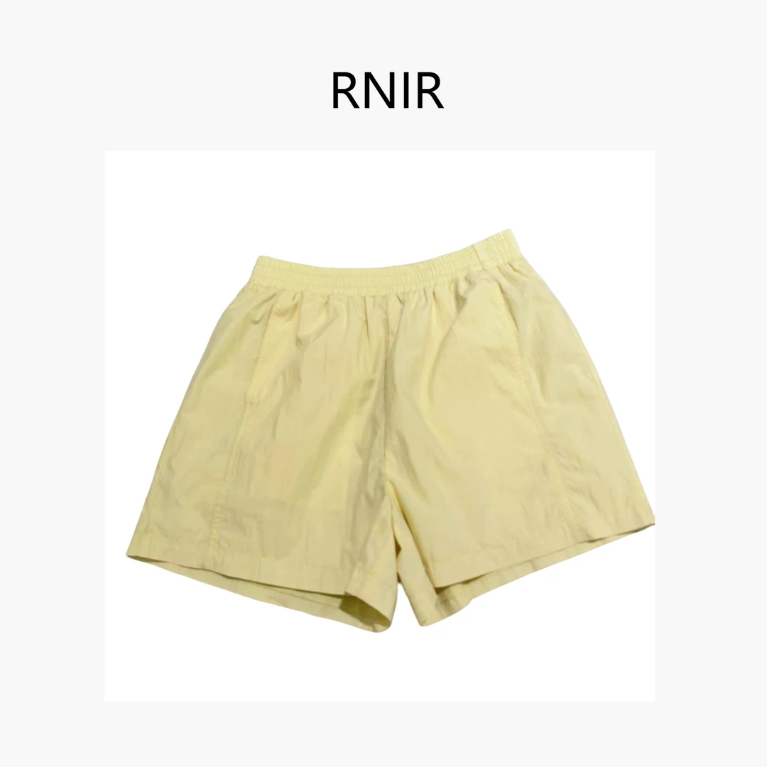 【简约黄色】时尚休闲舒适女款夏季百搭宽松短裤RR-K527