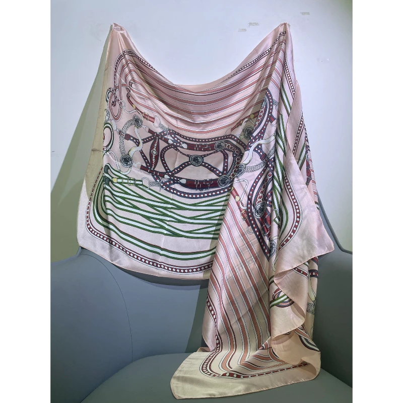 100新款百搭杭州丝绸丝巾90*180#2147