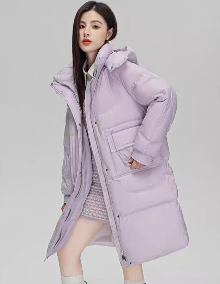 匠心制造！重磅加厚舒适温暖女士洋气中长羽绒服外套(D5-7) 11086