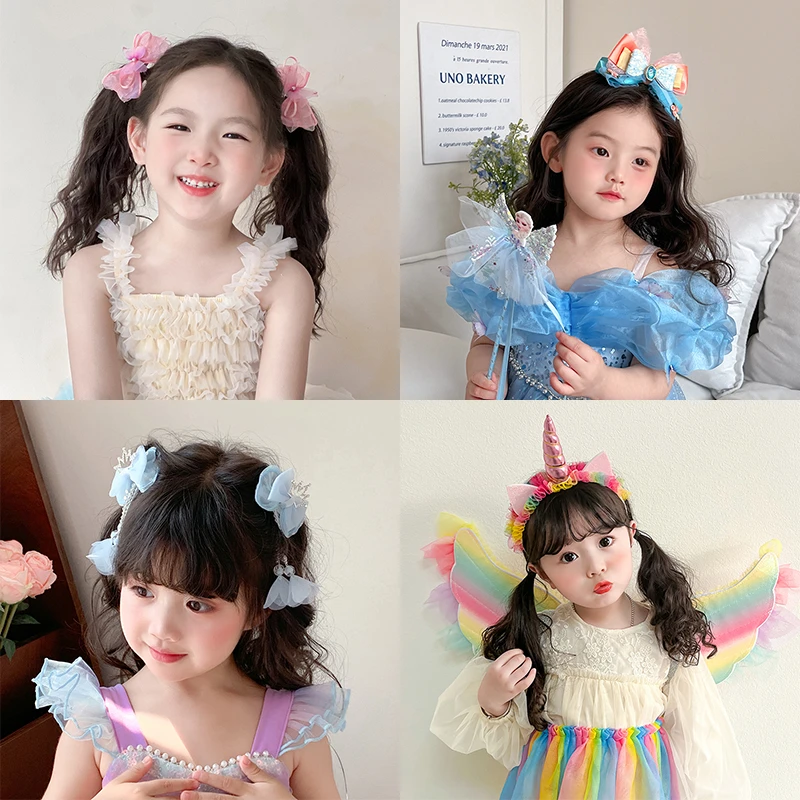 【精品泡菜4对】福利 儿童发饰头饰女童可爱宝宝中国风小女孩公主