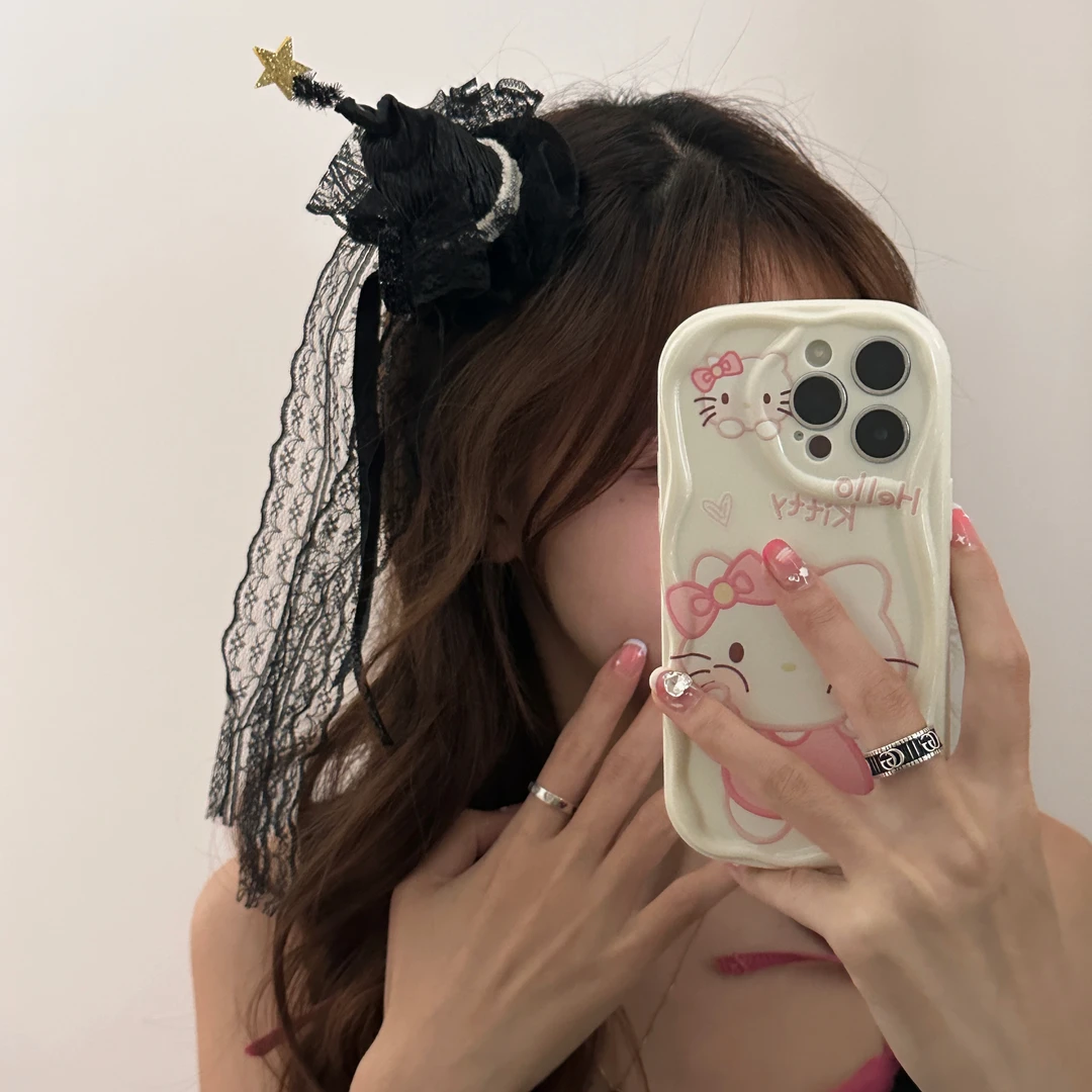 帽子戏法 万圣节魔法帽发夹女2023新款搞怪头饰发饰品
