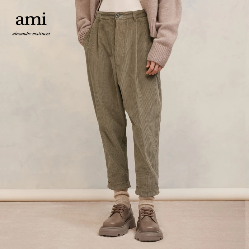AMIPARIS男士灯芯绒休闲宽松休闲裤HTR101.CO0053