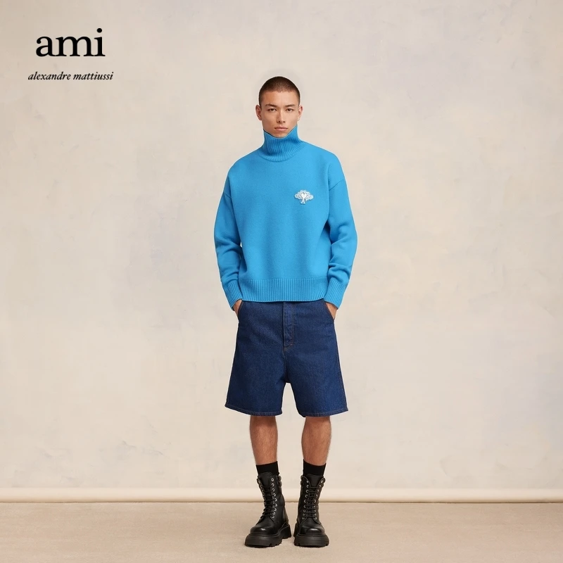 AMIPARIS经典款高领美利奴羊毛毛衣SPUKS419.018