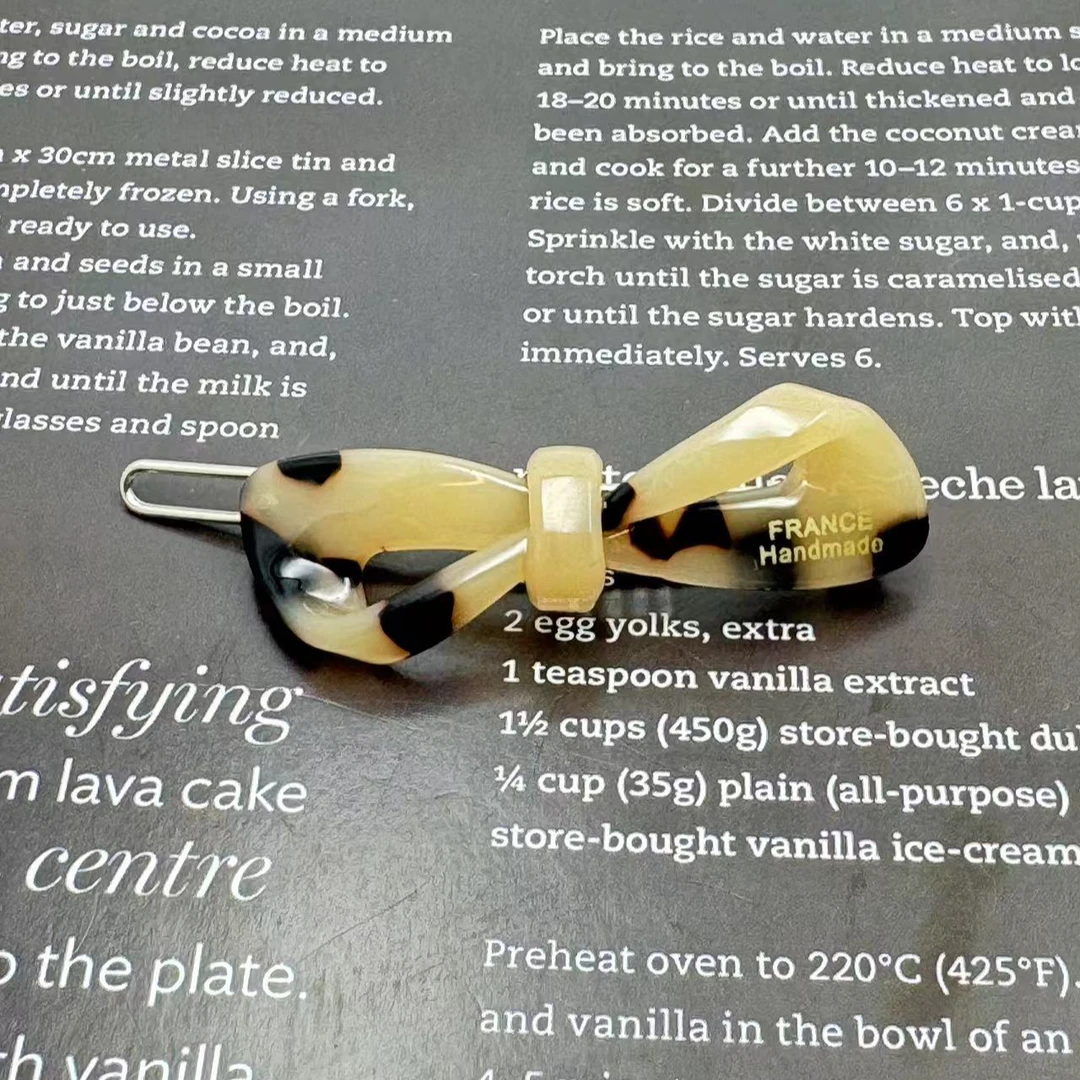 363-2025新款蝴蝶结时尚优雅4.5厘米扣夹