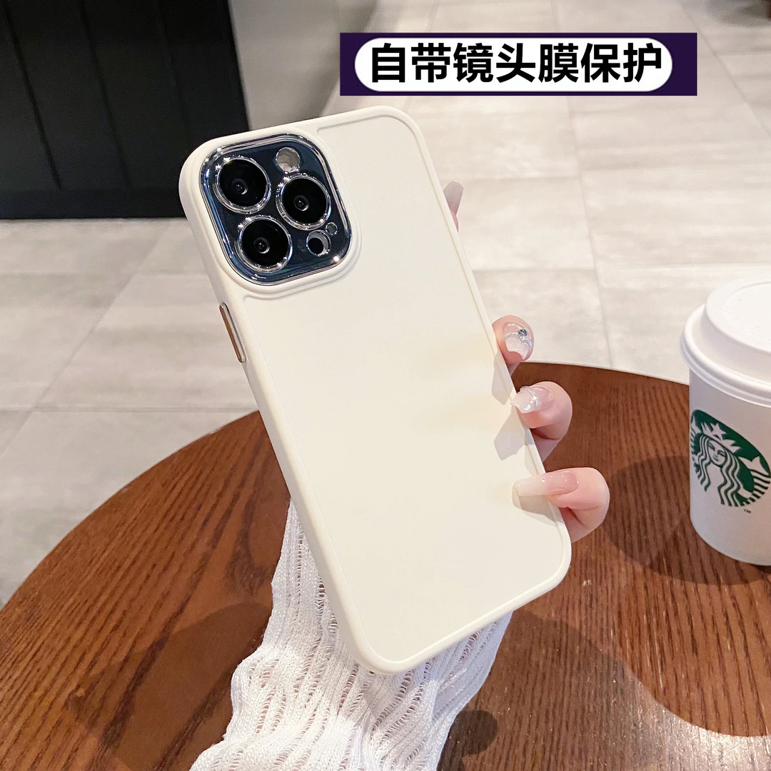 新款电镀镜框适用苹果14promax手机壳防摔硅胶iphone13/12/11全包