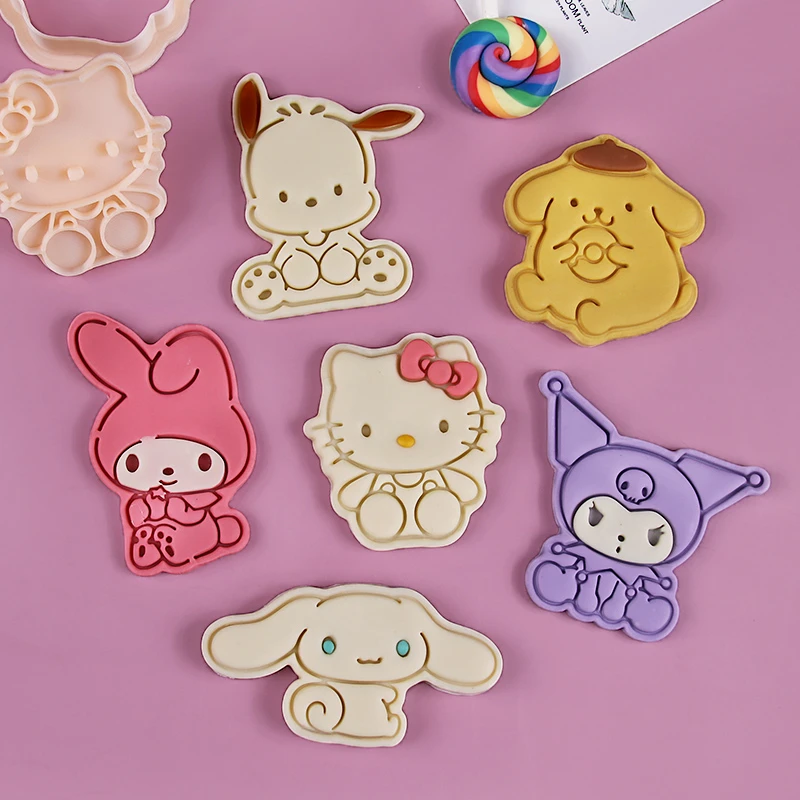 卡通三丽鸥饼干模具玉桂狗美蒂兔库洛米曲奇翻糖按压切模烘焙工具