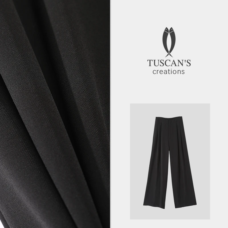 TUSCAN'S CREATIONS夏季新款阔腿裤舒适休闲时尚百搭垂感女裤