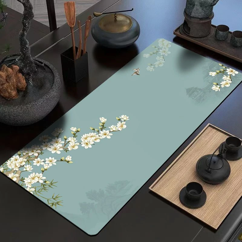 新中式桌旗禅意吸水茶席专用长条茶桌布家用耐脏速干茶台茶杯垫子