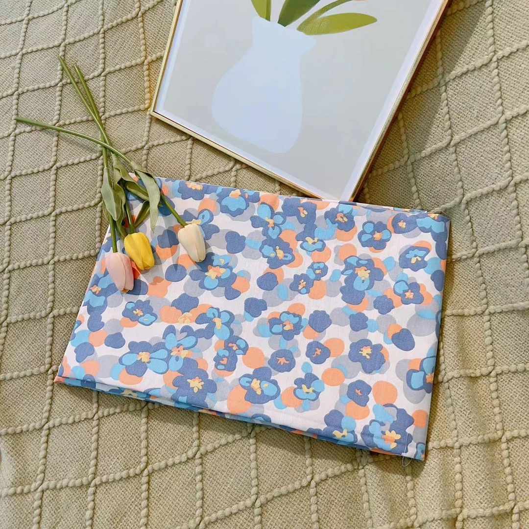 紫云朵-纯棉加厚棉麻鱼骨纹老粗布床单2.4X2.5 四季通用吸汗透气