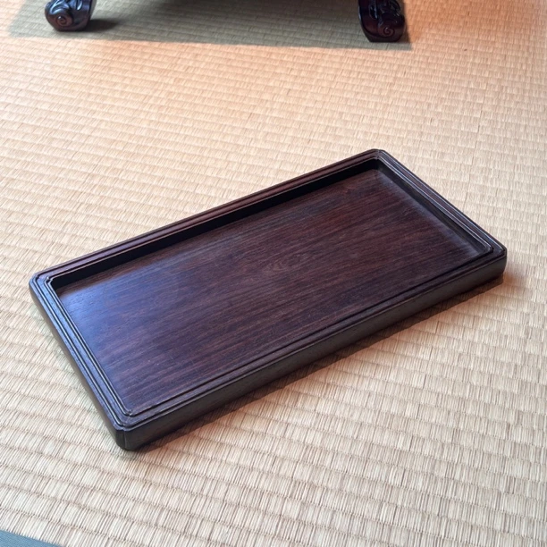 大红酸枝 长方形托盘