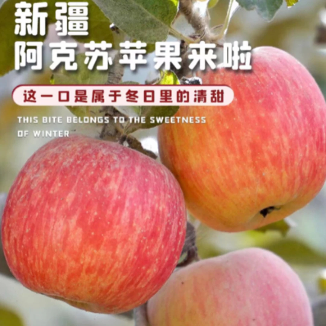 阿克苏苹果脆甜多汁高原红富士新鲜水果