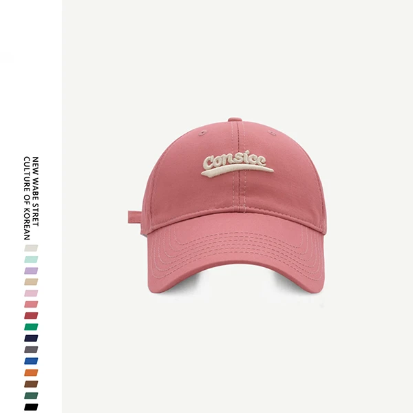 2024新款大头围定制字母棒球帽子女大帽檐显脸小休闲情侣鸭舌帽男