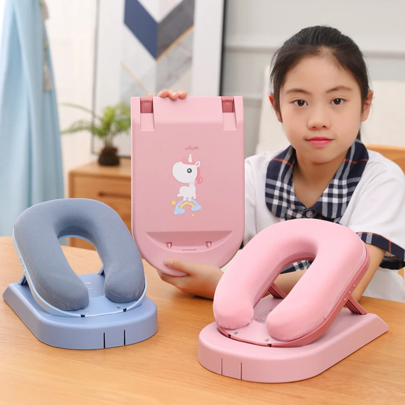 可爱卡通记忆棉可折叠小学生课桌午休枕便携式成人办公室午睡趴枕