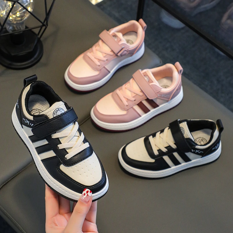 儿童春季新款运动鞋百搭防滑板鞋小女童鞋透气软底中大童男童鞋子