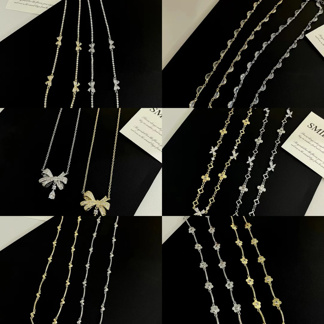 铜合金琉璃项链 十一月四九月富力时尚高级耳钉项链