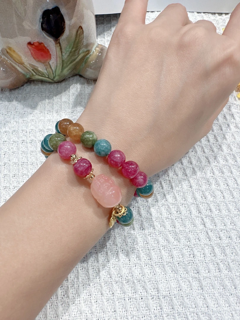 碧玺盐源貔貅手链