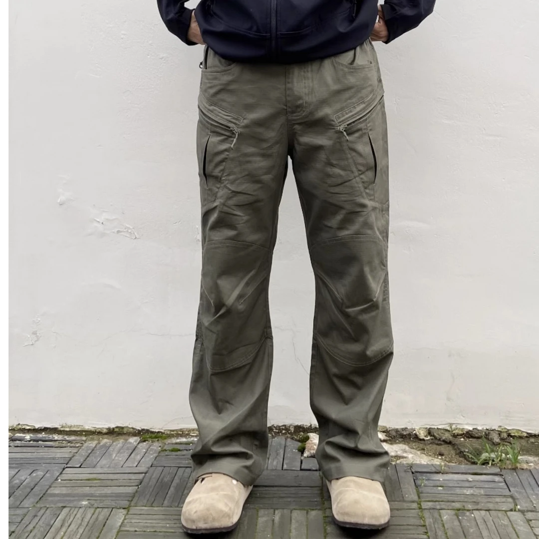 GANGURRU男士秋季裤子男款工装裤cargo军鸟裤多口袋战术裤休闲裤