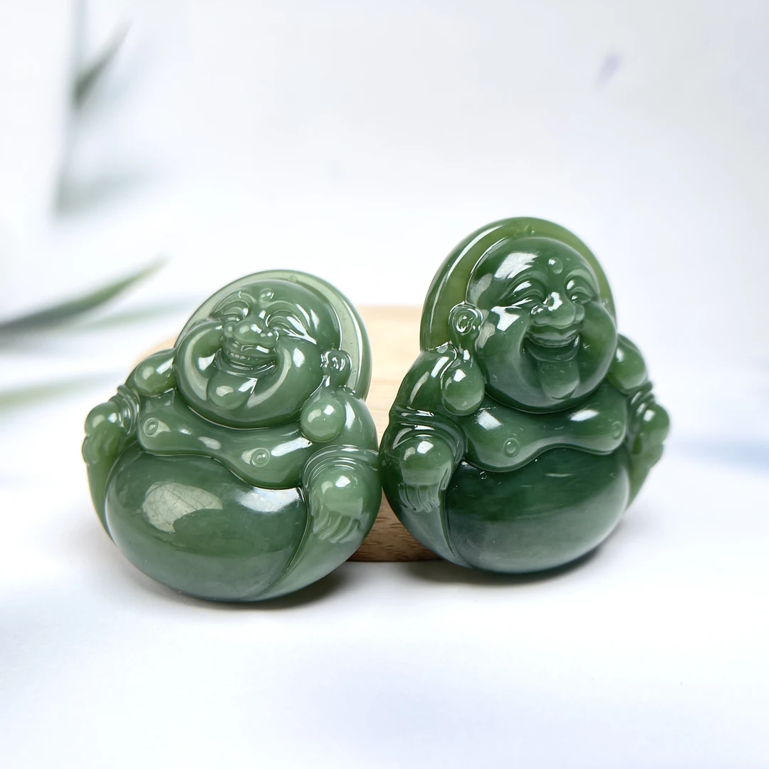 菲菲珠宝好*和田玉佛公约50mm吊坠-多样性发一