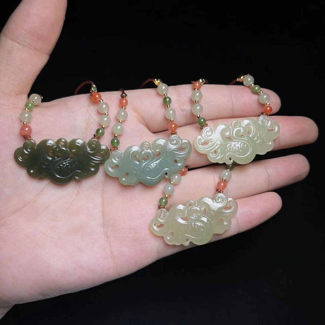 菲菲珠宝好~和田玉吊坠约40*20mm-多样性发一