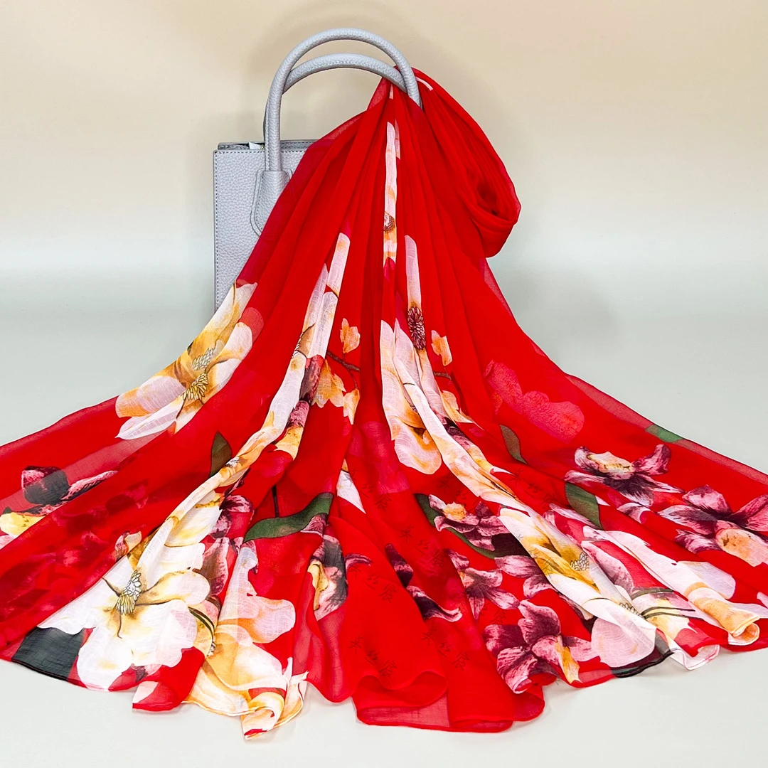 美丝宸冰清玉洁140*180大尺寸丝巾海边拍照防晒沙滩巾保暖围巾